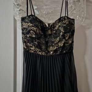 Black Lace Sequin Dress
